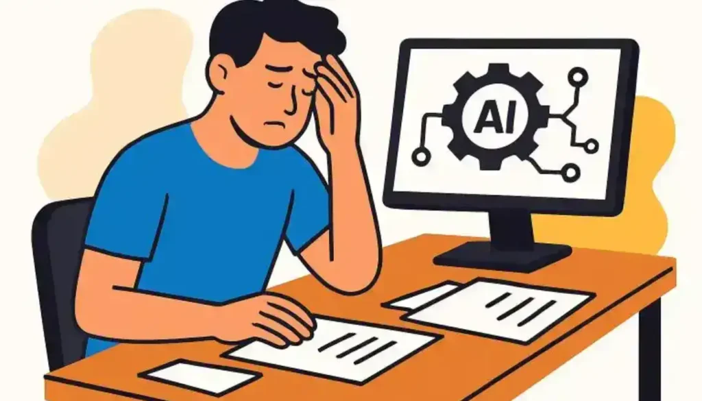 A Flat Vector Illustration Of A Woman At A Minimalist Home Workspace. free ai tools for marketing free ai tools for automation and workflow