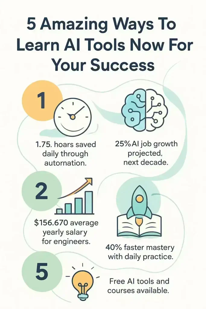 5 Amazing Ways To Learn Ai Tools Now For Your Success 2 infographic 5 amazing ways to learn ai tools now for your success