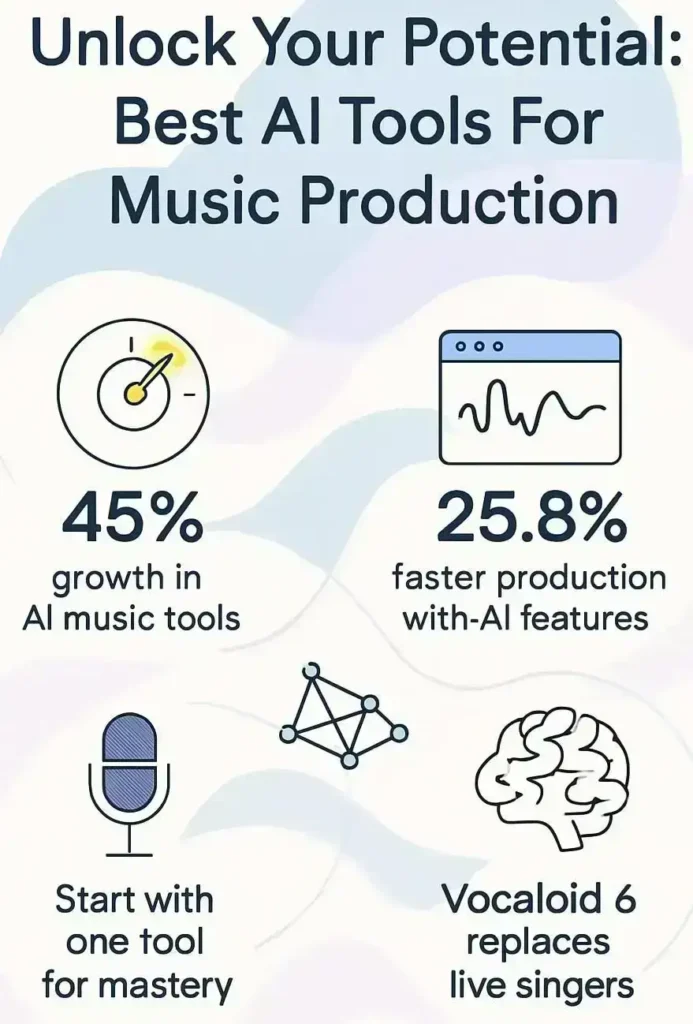 Unlock Your Potential: Best Ai Tools For Music Production 2 infographic unlock your potential best ai tools for music production